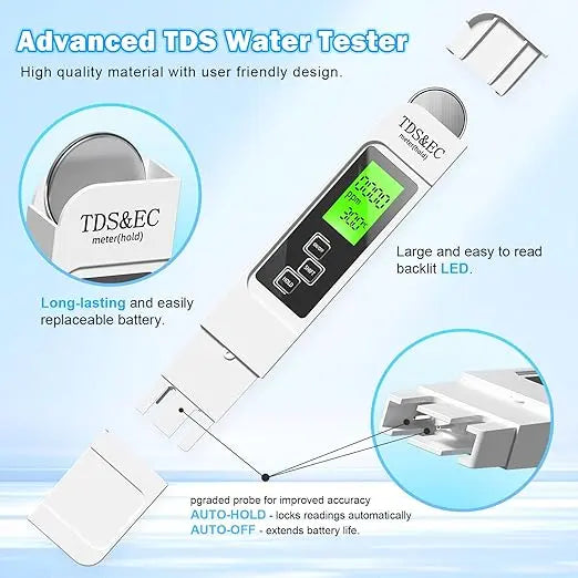 2025 All-New 4 in 1 Tds Meter Digital Water Tester