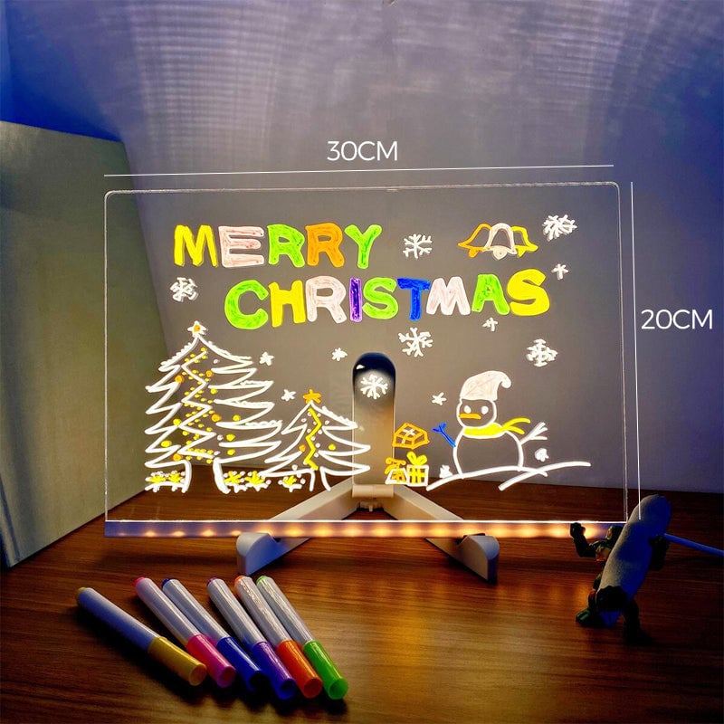 🎃Halloween Gifts 🎃  - LED Note Board with Colored Pens