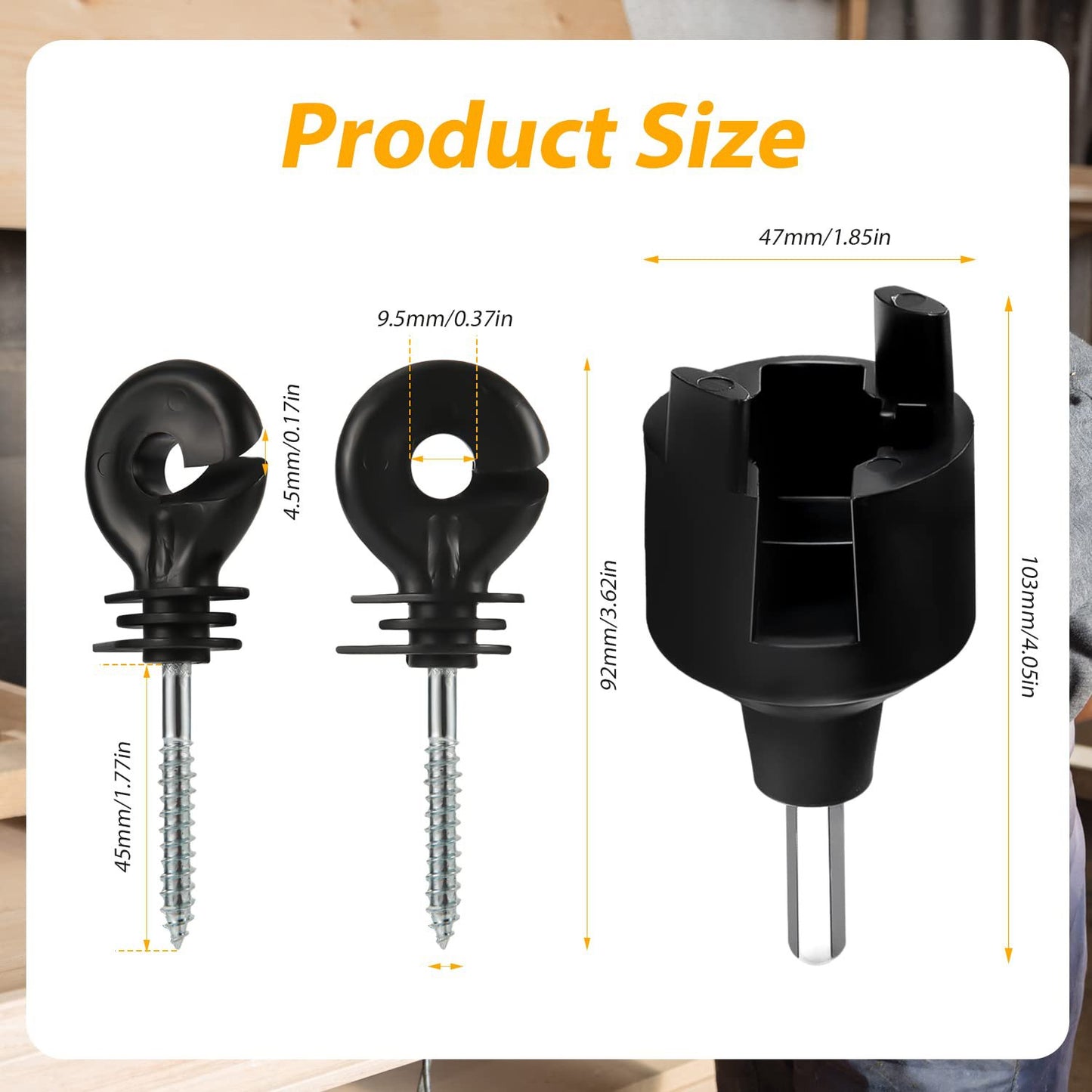 🔥Last Day 49% OFF🔥Farm Electric Fence Screw-in Insulator