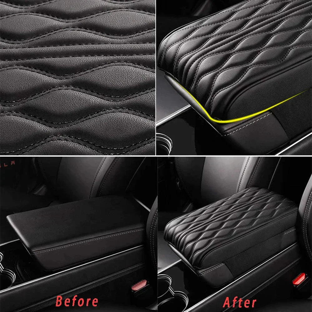 Leather Car Armrest Box Pad(Universal style)