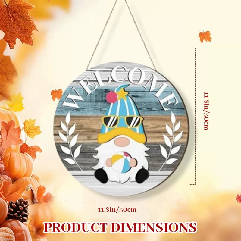 🎉 Last Day Promotion 49% OFF 🎉Interchangeable Wooden Gnome Welcome Sign🎈