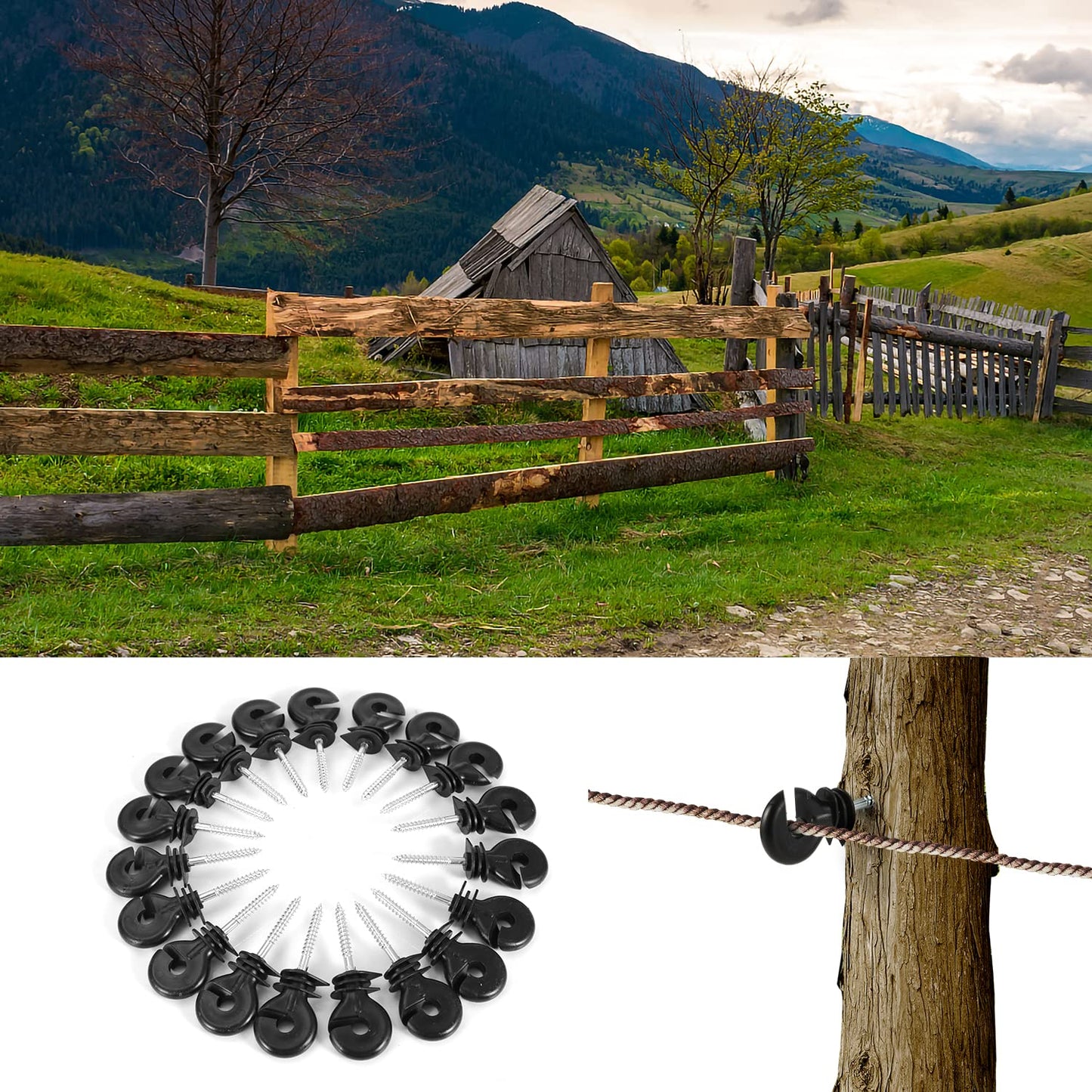 🔥Last Day 49% OFF🔥Farm Electric Fence Screw-in Insulator