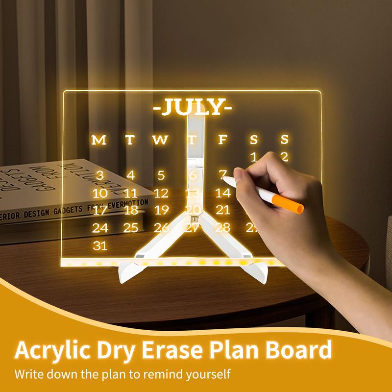🏆Save 49%🏆 Creative Rewritable Acrylic LED Message Board -(with 7 Pens)