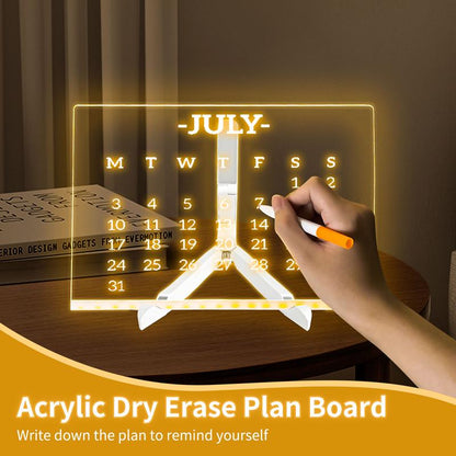 🏆Save 49%🏆 Creative Rewritable Acrylic LED Message Board -(with 7 Pens)