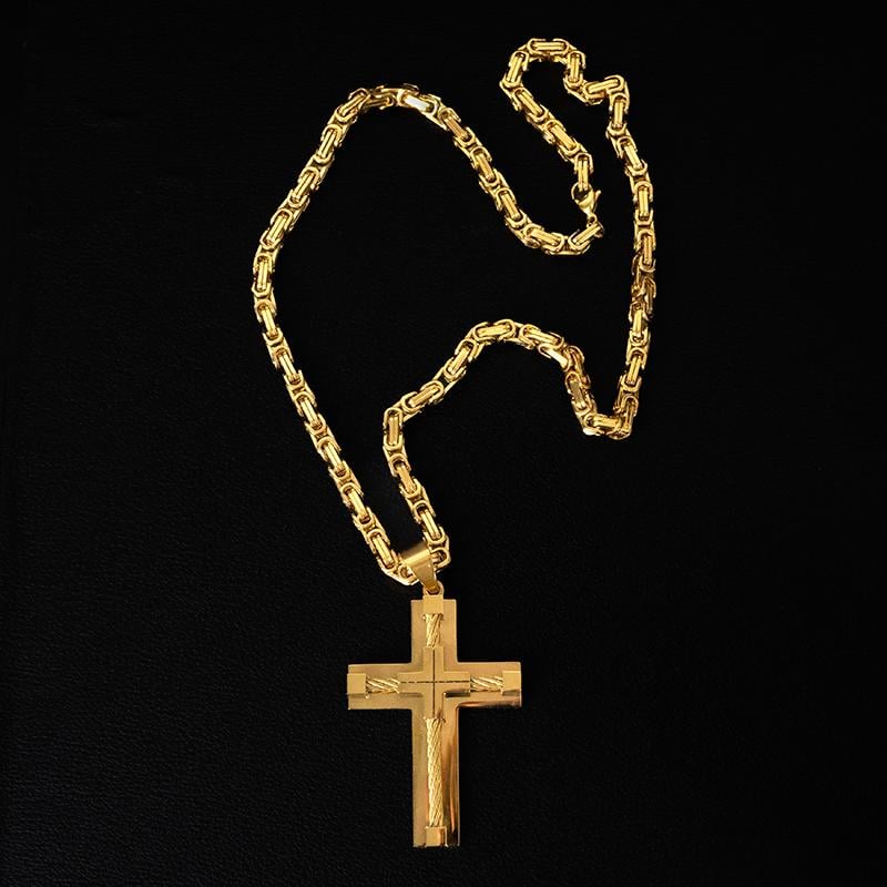 Elegant Cross Pendant Necklace