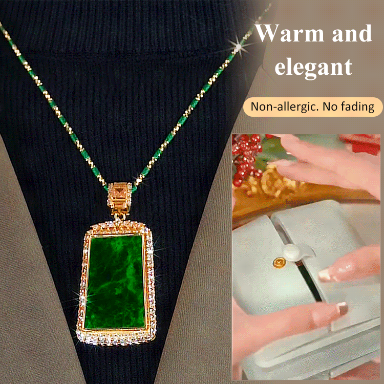 Quiet Mountain Longevity Jadeite Peace Shield