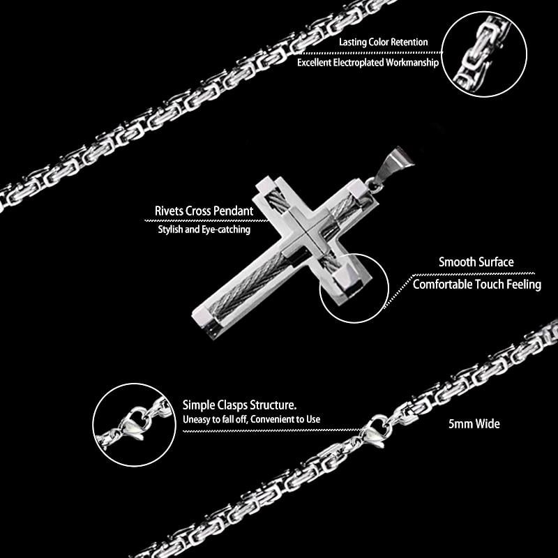 Elegant Cross Pendant Necklace