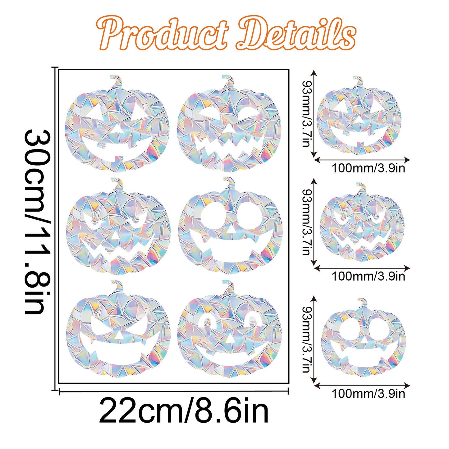 Halloween Window Rainbow Stickers