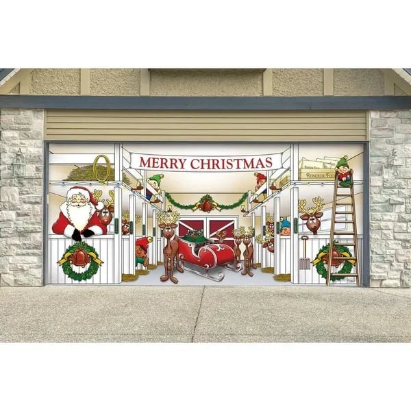 Christmas Garage Door Decoration