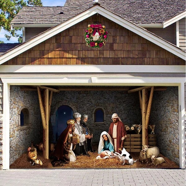 Christmas Garage Door Decoration