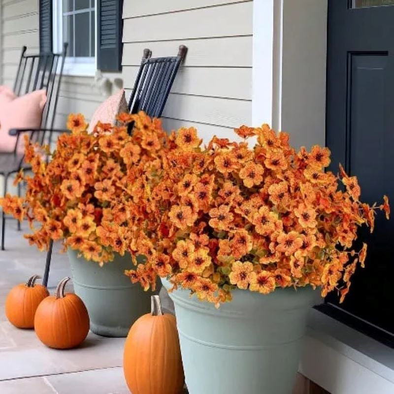 💖Last Day 49% OFF🍁Rainproof Lifelike Fall Artificial Flowers With UV-Shield Coating