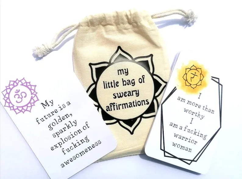 🎁Hot Sale 49% OFF✨-Funny Affirmation Card Gift With Storage Pouch🎁