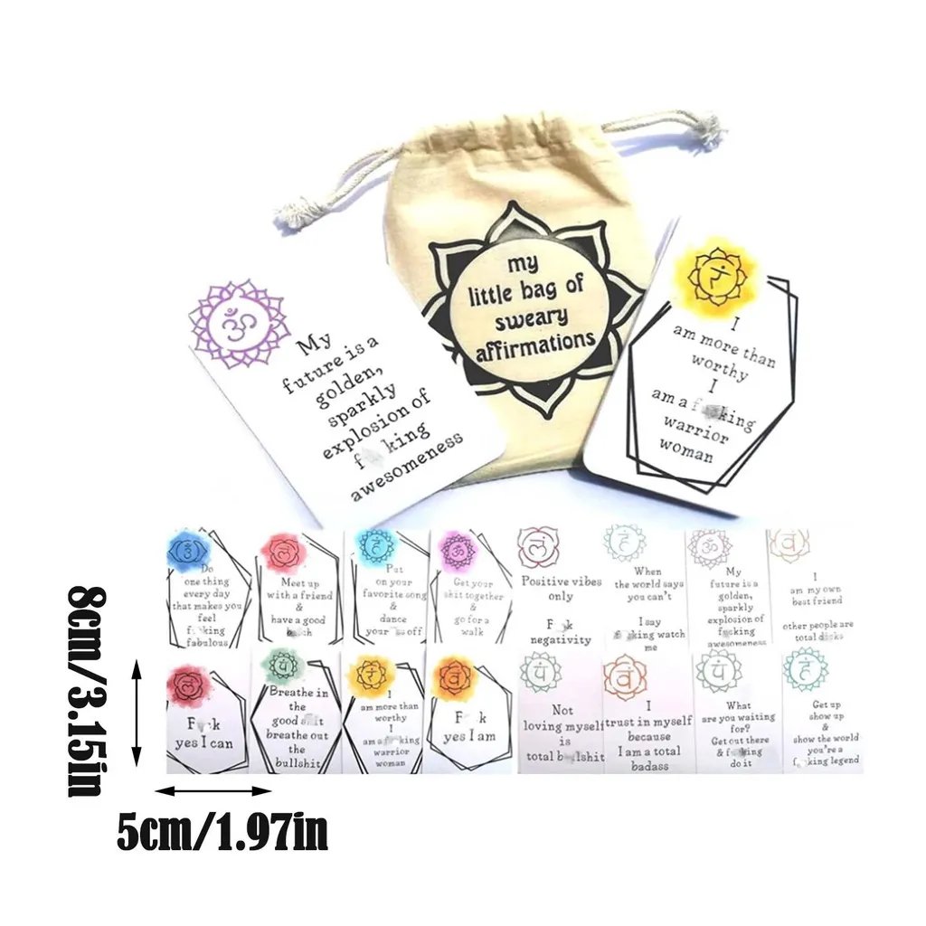 🎁Hot Sale 49% OFF✨-Funny Affirmation Card Gift With Storage Pouch🎁