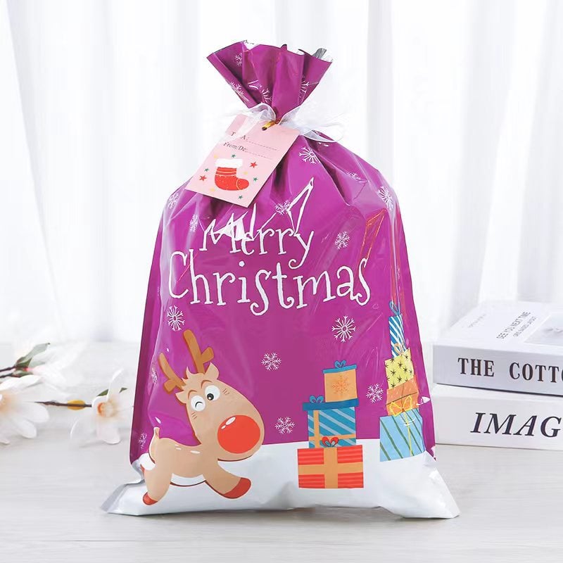 🎄 Christmas Sale – 49% OFF  Biodegradable Drawstring Christmas Gift Bags