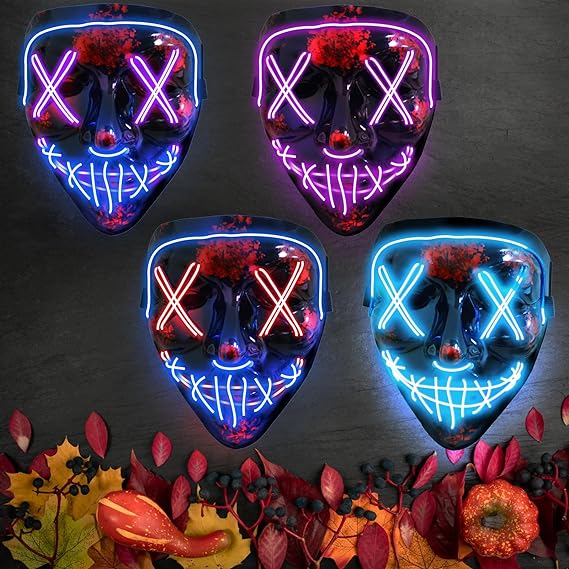 Halloween mask, glow mask cosplay