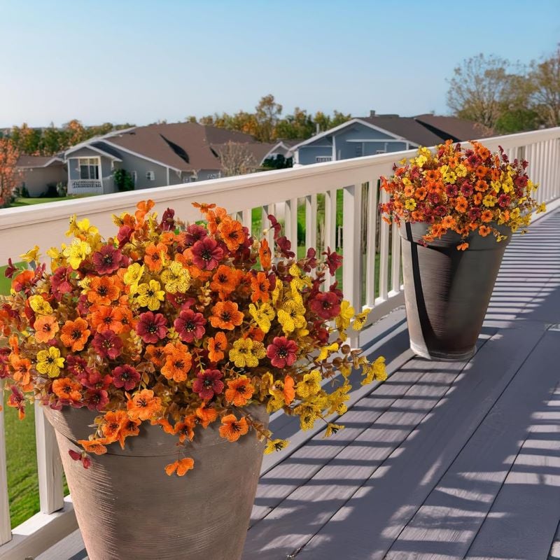 💖Last Day 49% OFF🍁Rainproof Lifelike Fall Artificial Flowers With UV-Shield Coating