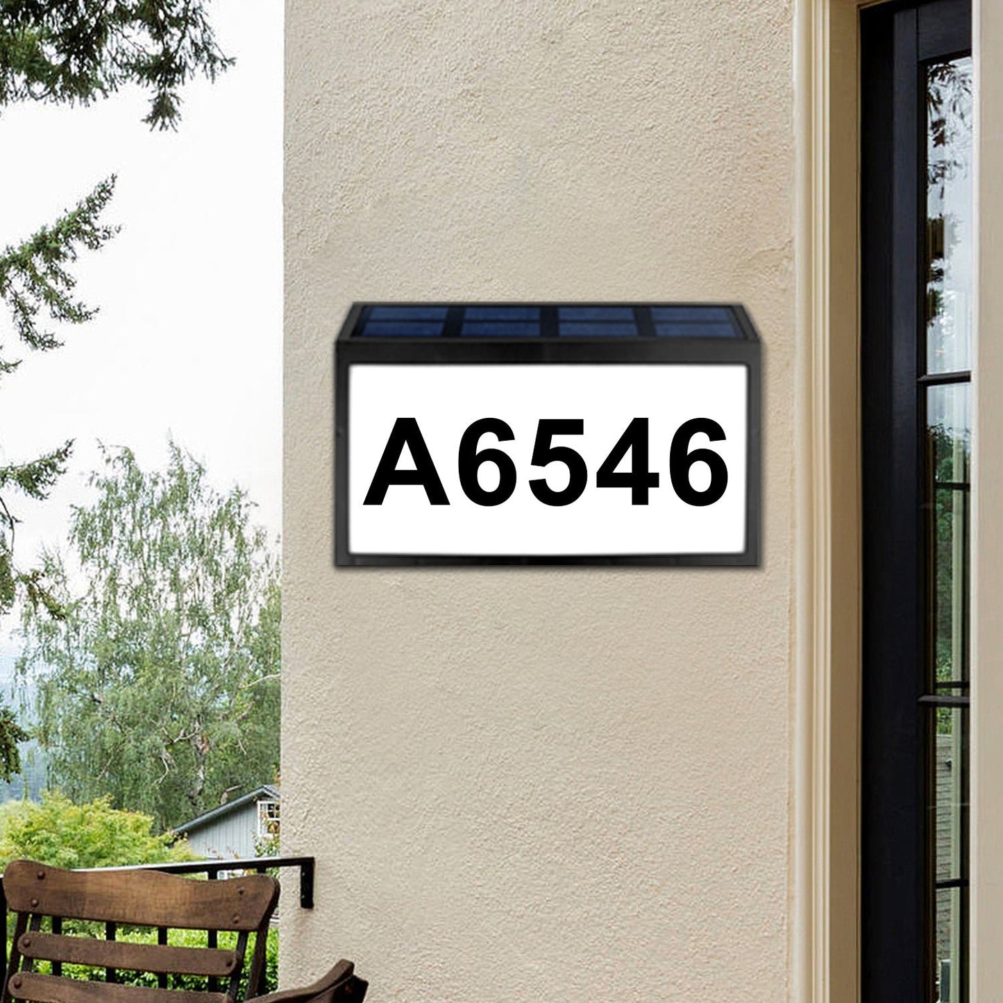 Solar-Powered Address Sign Waterproof LED Light