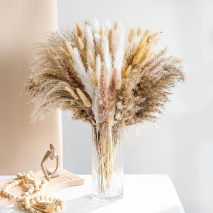 Natural dried pampas grass boho home decor bouquet💐