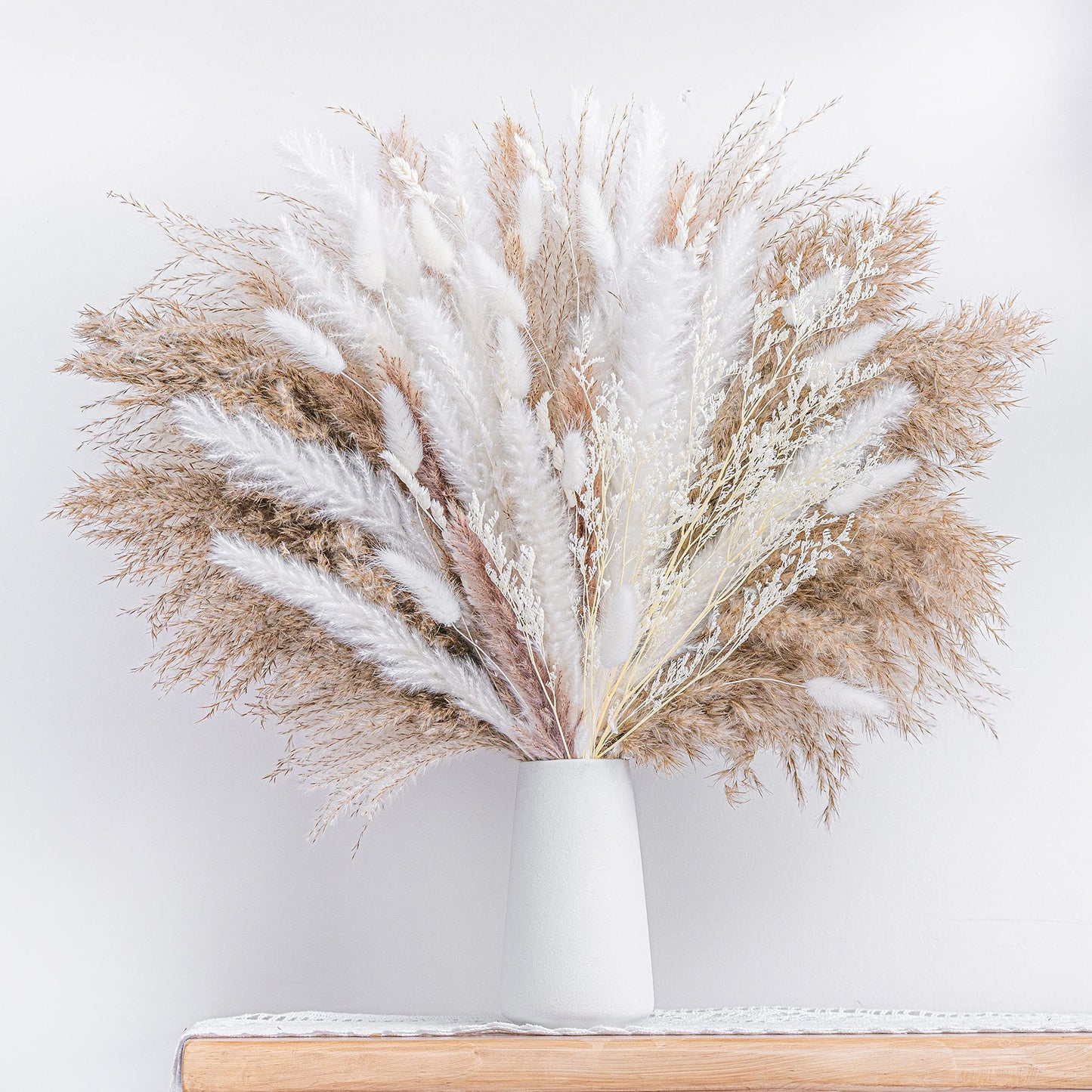 Natural dried pampas grass boho home decor bouquet💐