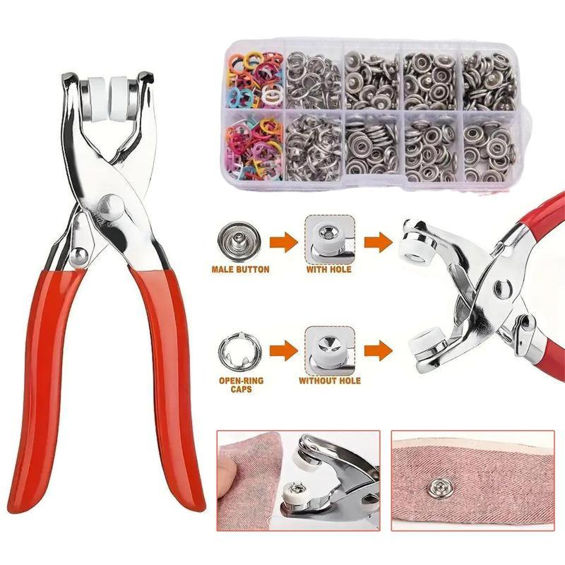 100pcs Snap Button & Pliers Tool Kit – Easy Fix for Clothes & DIY Projects