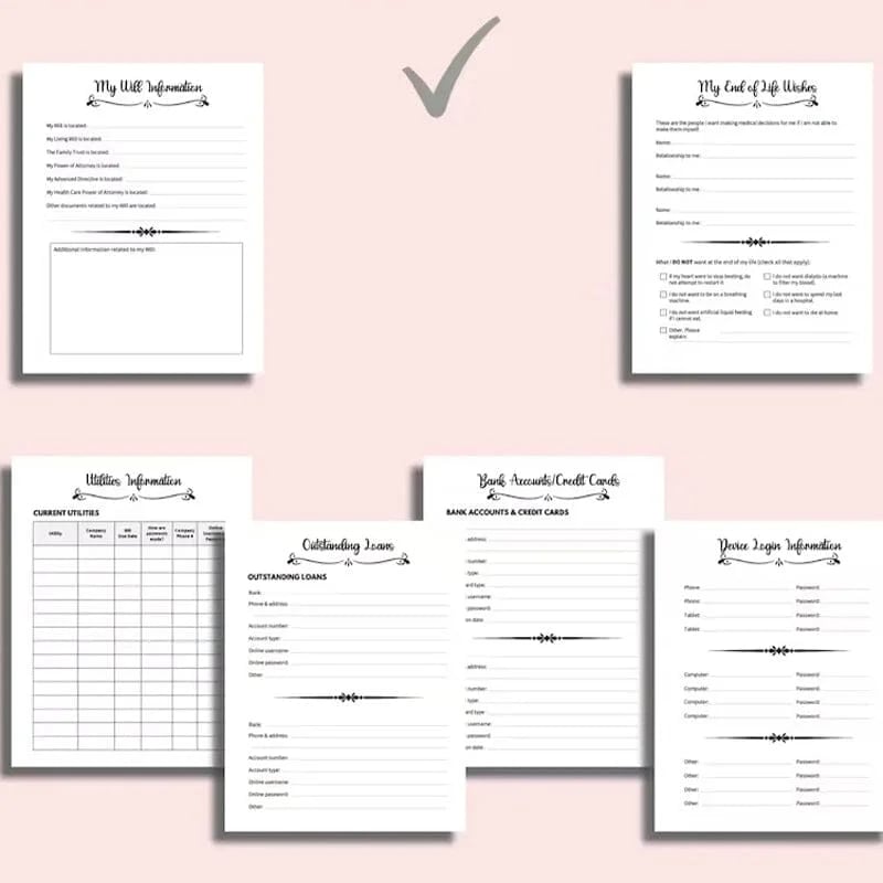 🎃 Halloween Gift:  End of Life Planner💀👍BEST SELLER