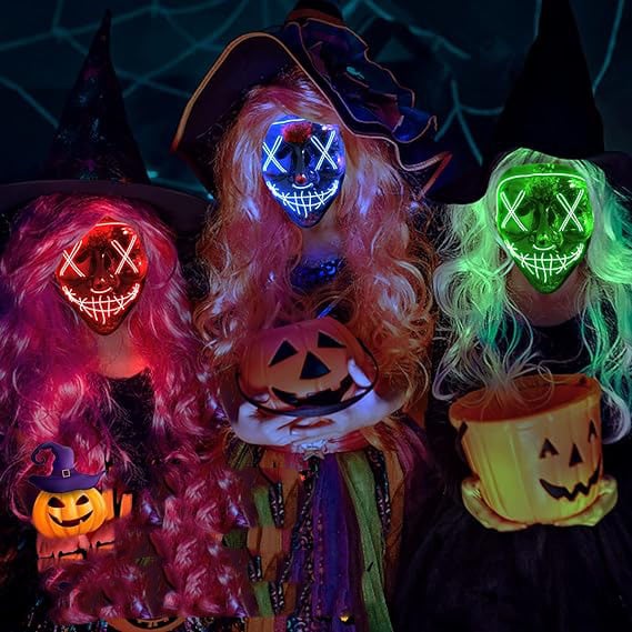 Halloween mask, glow mask cosplay