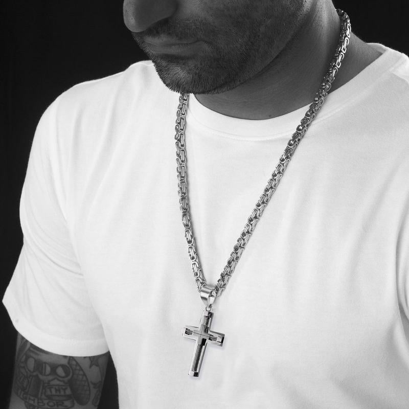 Elegant Cross Pendant Necklace