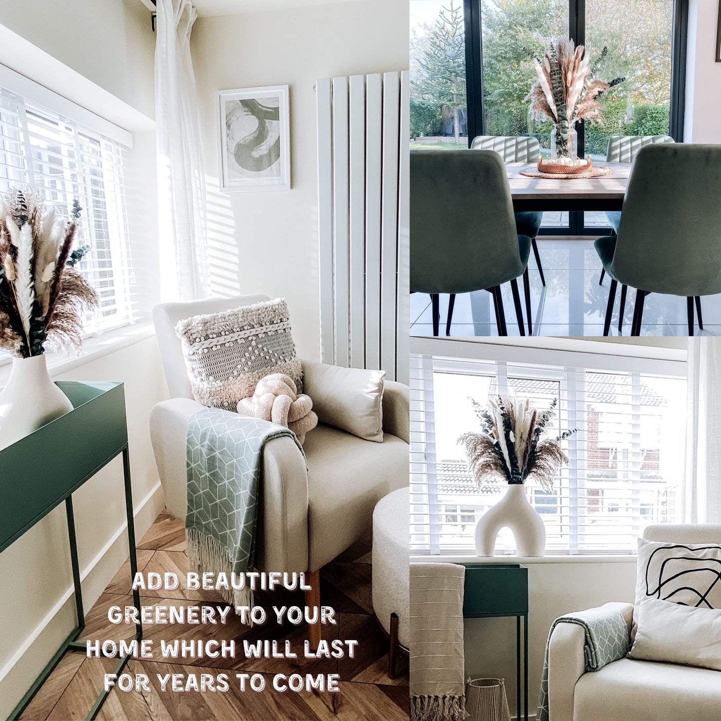 Natural dried pampas grass boho home decor bouquet💐