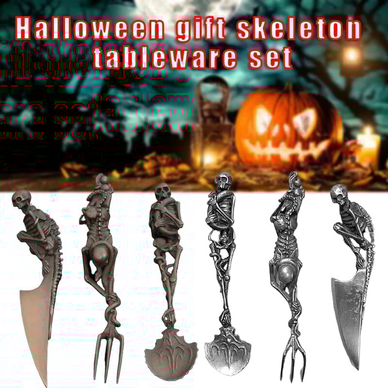 Halloween Gift Skeletal Cutlery Sets