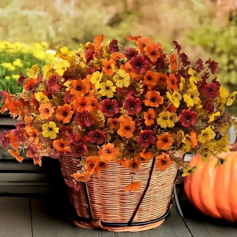 💖Last Day 49% OFF🍁Rainproof Lifelike Fall Artificial Flowers With UV-Shield Coating