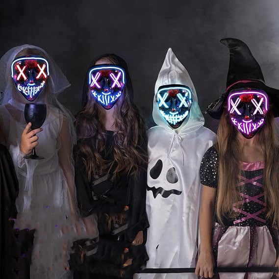Halloween mask, glow mask cosplay