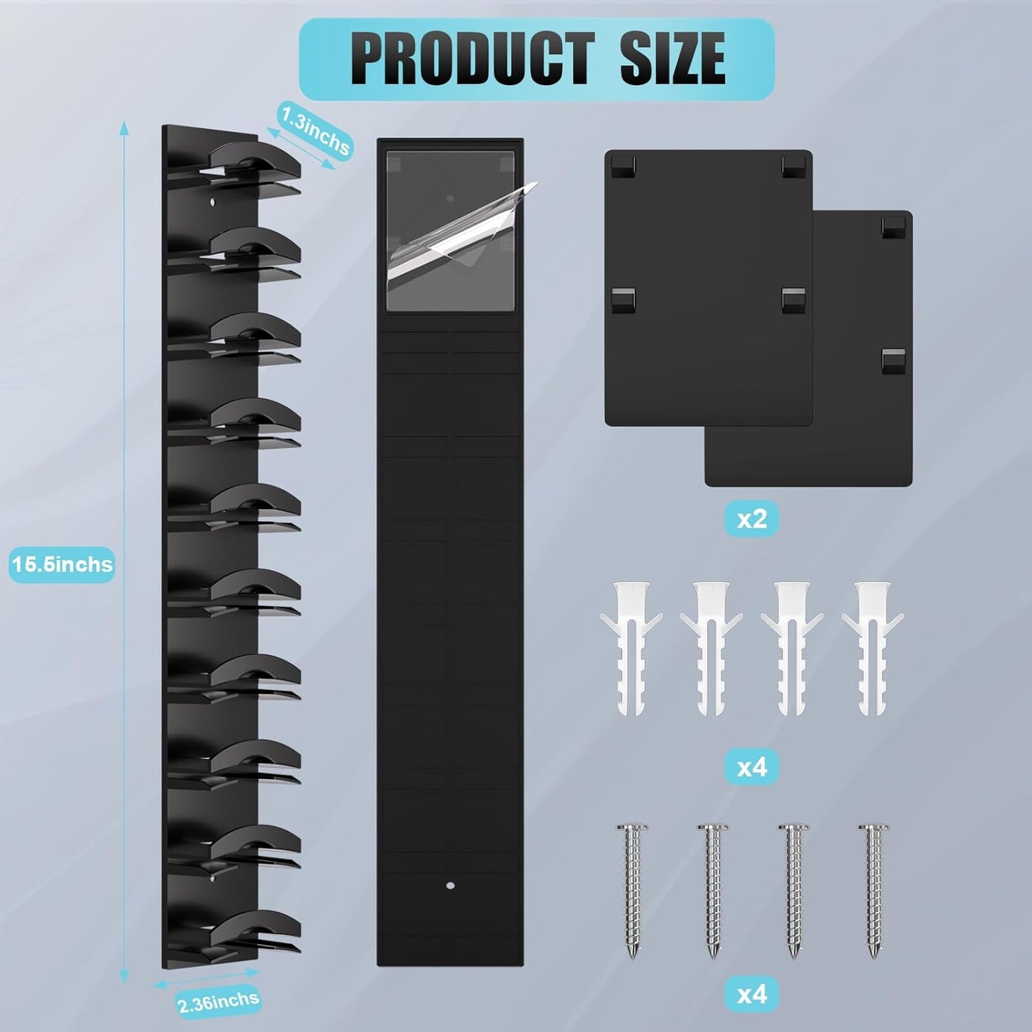 Hat Organizer Rack – Wall & Door Cap Holder, Holds 10 Hats, Space-Saving Storage Solution