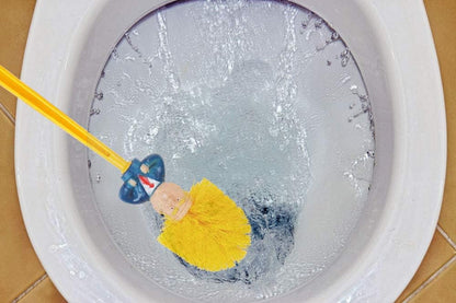 Funny Toilet Brush,Prank Toilet Brush Cleaner, Funny Toilet Scubber,Make Toilet Great Again, Commander in Crap (Thumb Up Toilet Brush)