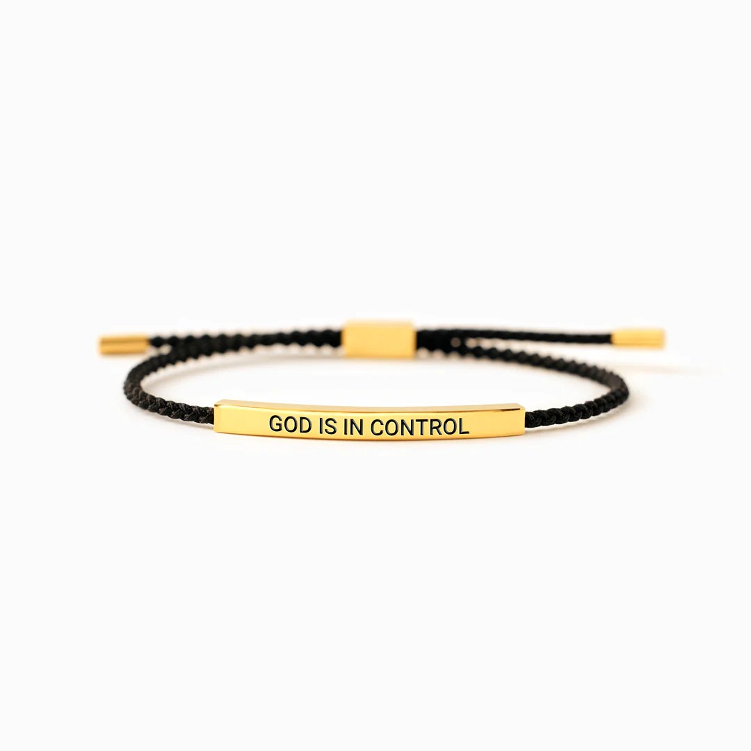 God Is In Control Tube Bracelet