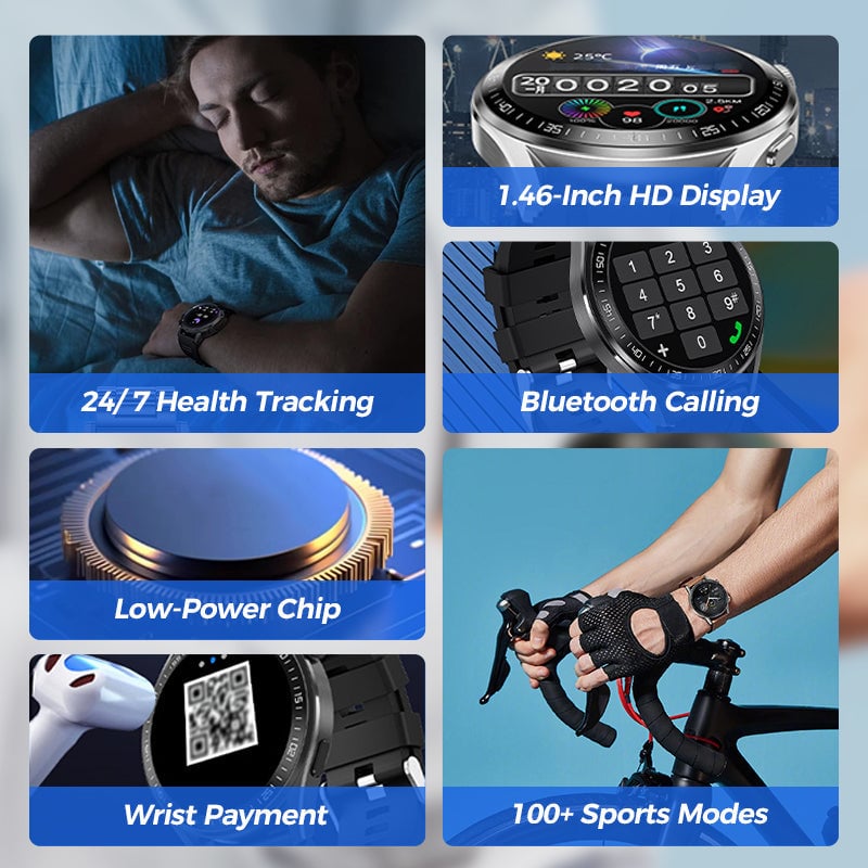 Health Monitor Bluetooth Sports Smart Watch