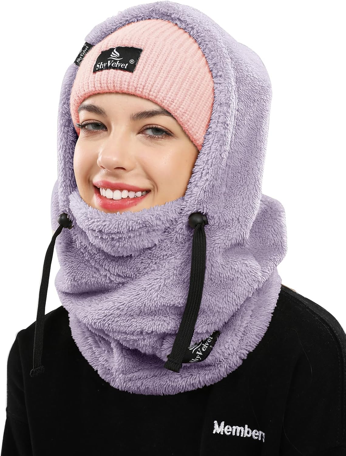 Balaclava Wind-Resistant Winter Face Mask,Fleece Ski Mask for Men and Women,Warm Face Cover Hat Cap Scarf