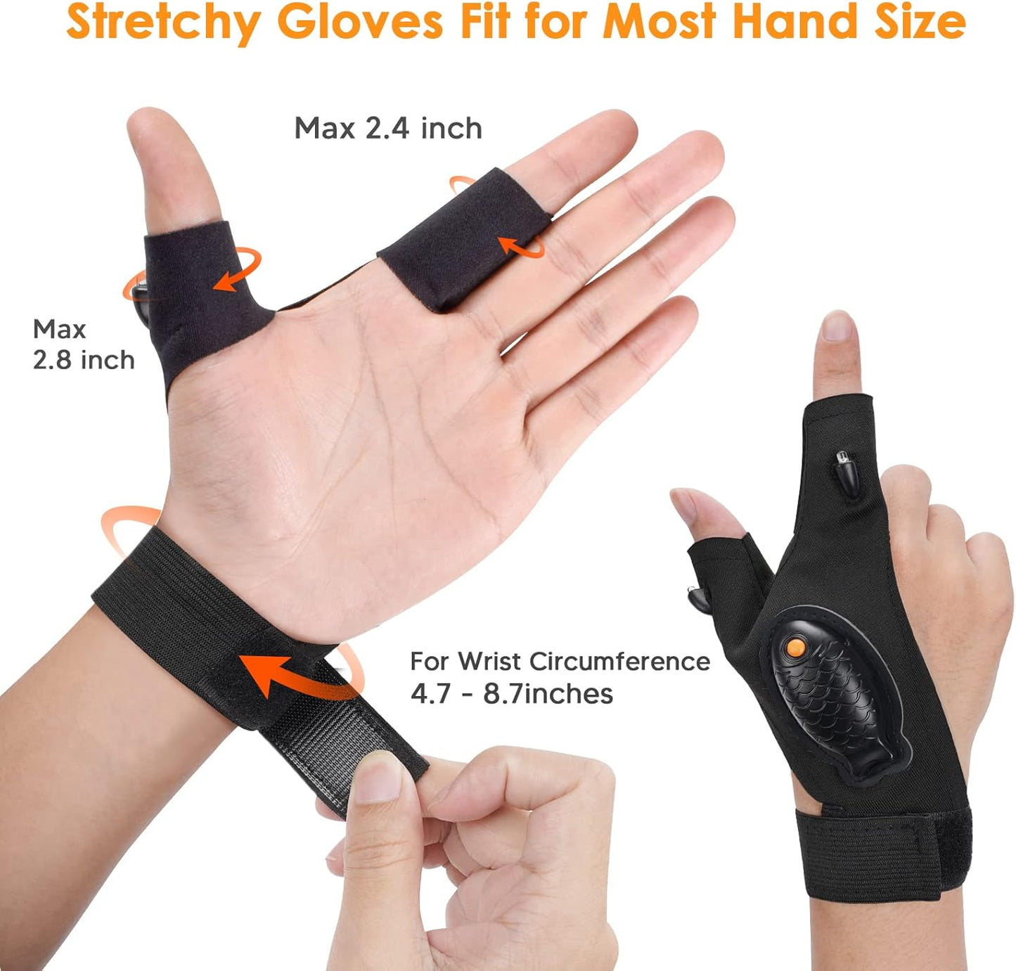 Hands-Free LED Flashlight Gloves – The Smart Gift for Men Who Love Fixing, Fishing & Adventure