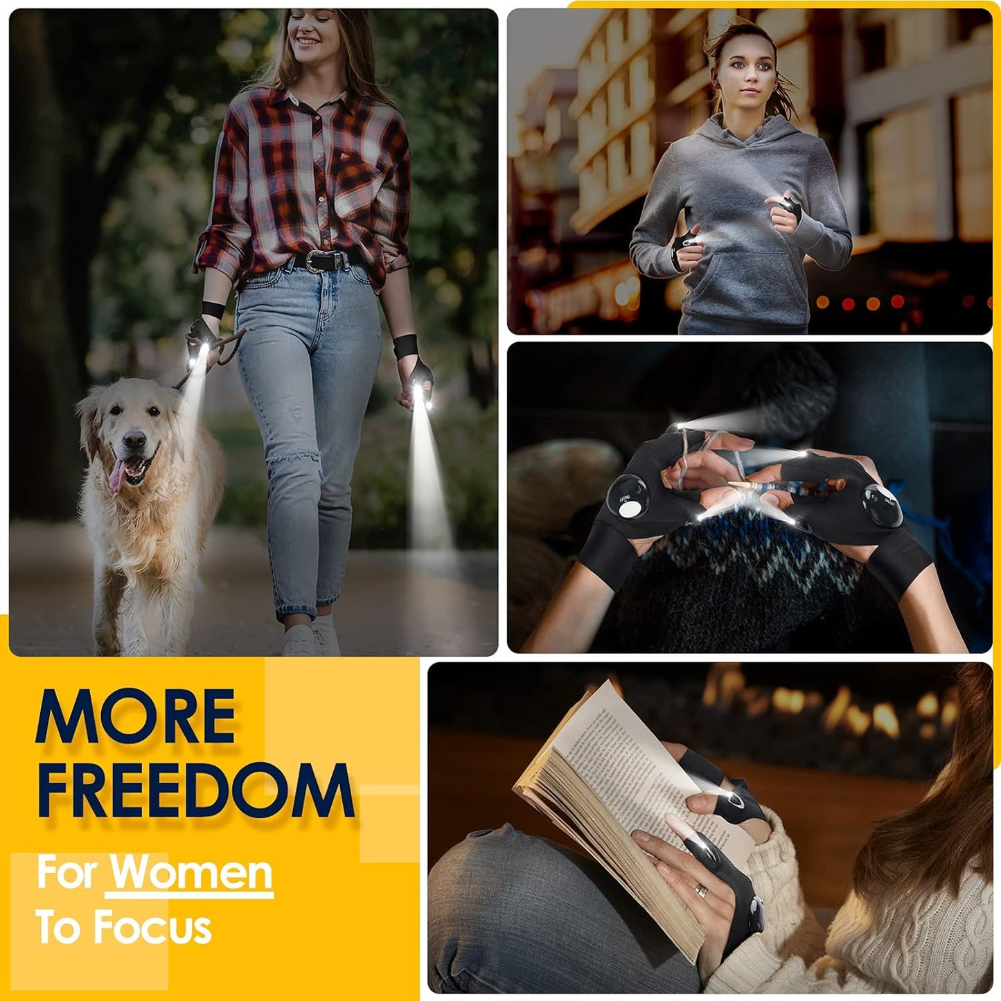 Hands-Free LED Flashlight Gloves – The Smart Gift for Men Who Love Fixing, Fishing & Adventure