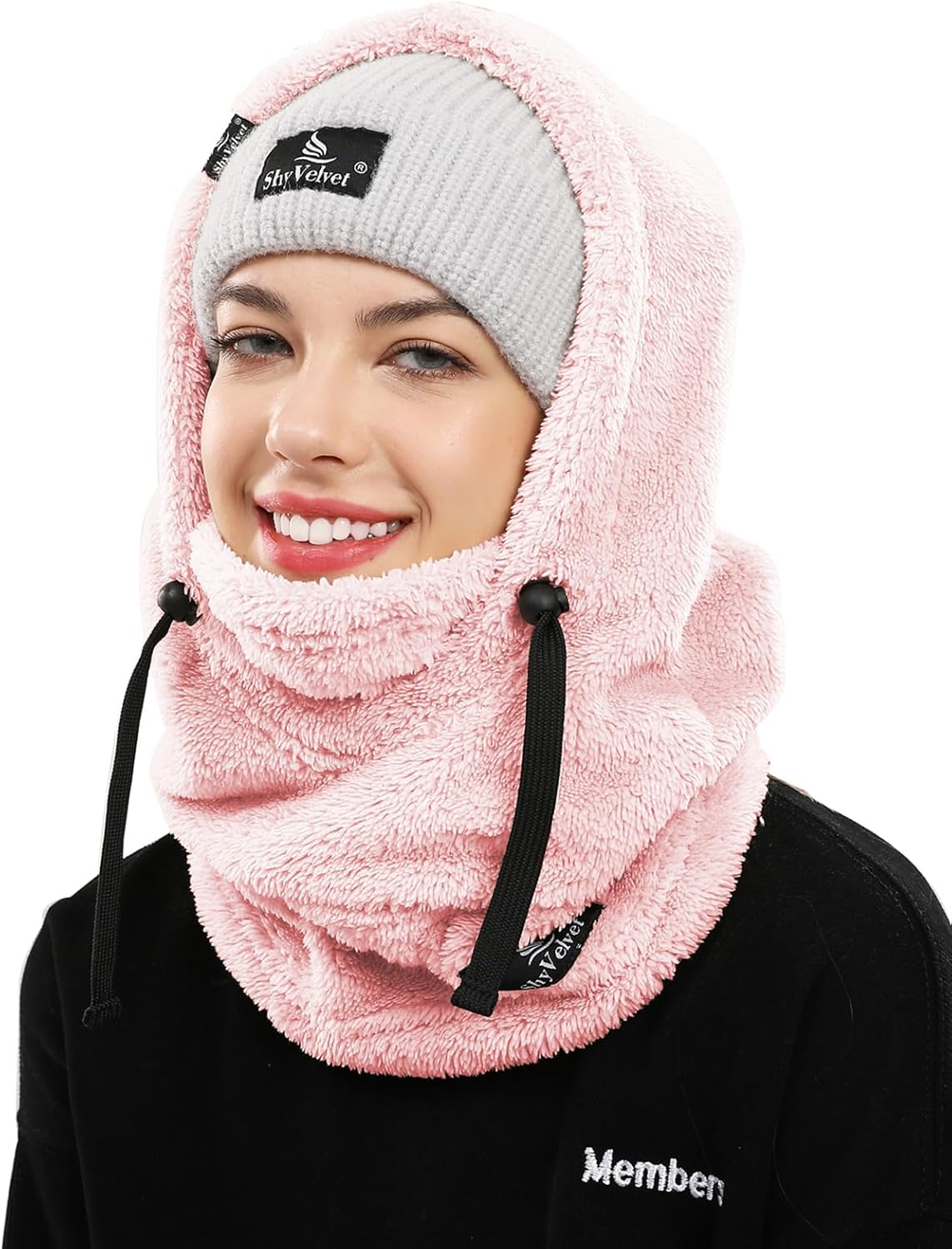 Balaclava Wind-Resistant Winter Face Mask,Fleece Ski Mask for Men and Women,Warm Face Cover Hat Cap Scarf
