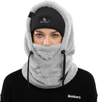 Balaclava Wind-Resistant Winter Face Mask,Fleece Ski Mask for Men and Women,Warm Face Cover Hat Cap Scarf