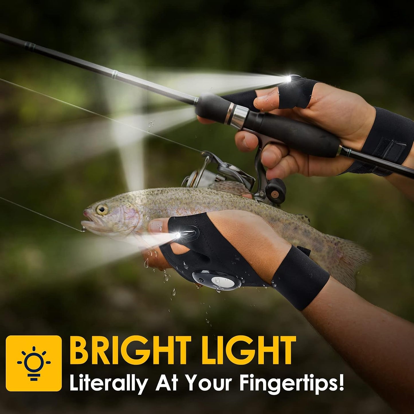 Hands-Free LED Flashlight Gloves – The Smart Gift for Men Who Love Fixing, Fishing & Adventure