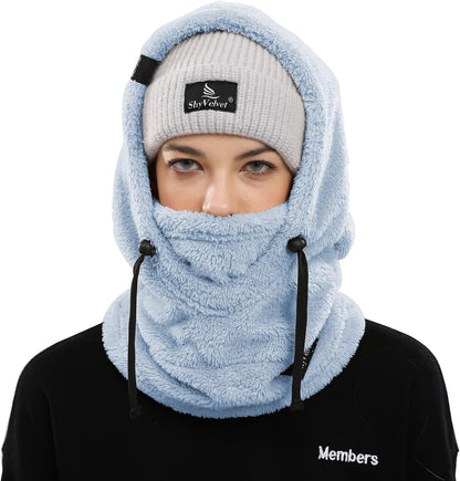 Balaclava Wind-Resistant Winter Face Mask,Fleece Ski Mask for Men and Women,Warm Face Cover Hat Cap Scarf