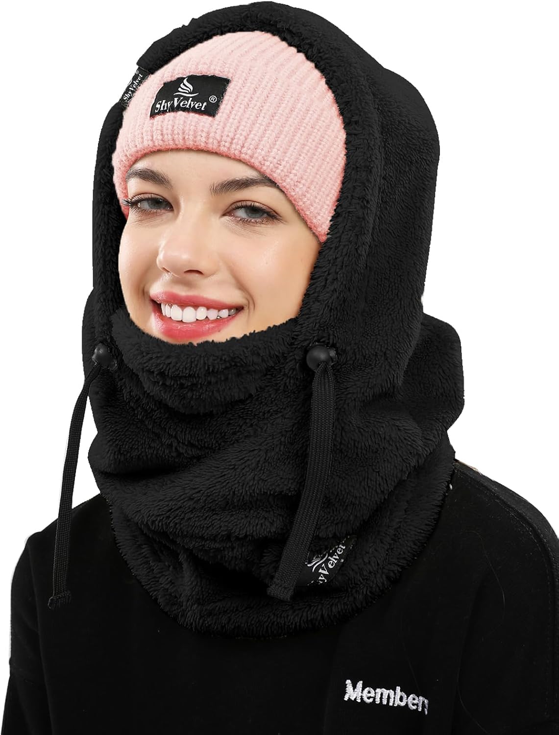 Balaclava Wind-Resistant Winter Face Mask,Fleece Ski Mask for Men and Women,Warm Face Cover Hat Cap Scarf