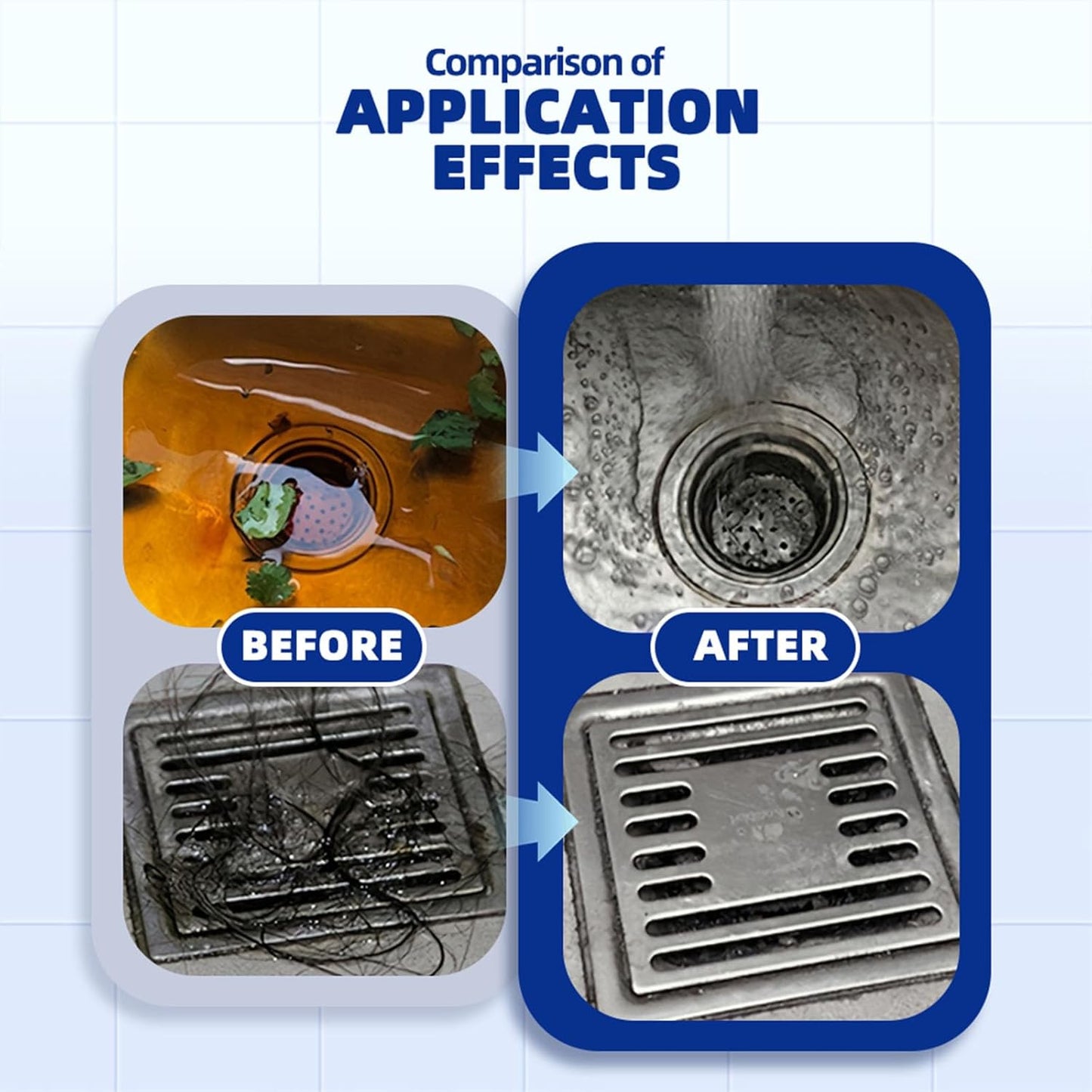 Powerful Drain & Pipe Cleaner – Fast-Acting Clog Remover for Kitchen, Bathroom & Toilet