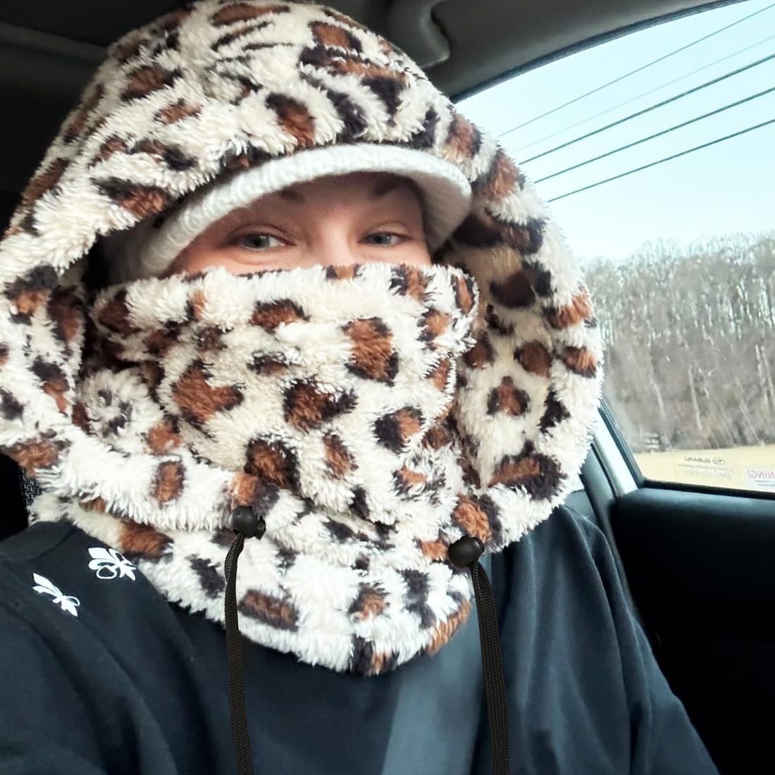 Balaclava Wind-Resistant Winter Face Mask,Fleece Ski Mask for Men and Women,Warm Face Cover Hat Cap Scarf