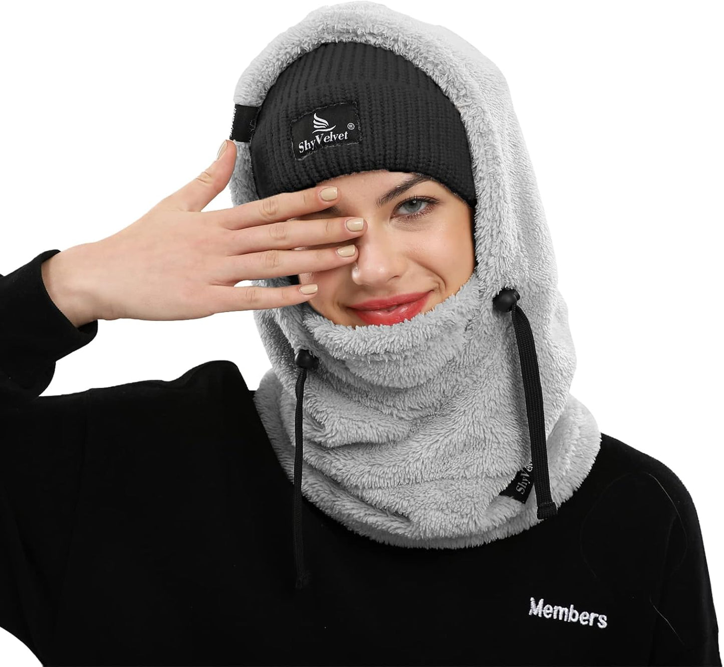 Balaclava Wind-Resistant Winter Face Mask,Fleece Ski Mask for Men and Women,Warm Face Cover Hat Cap Scarf