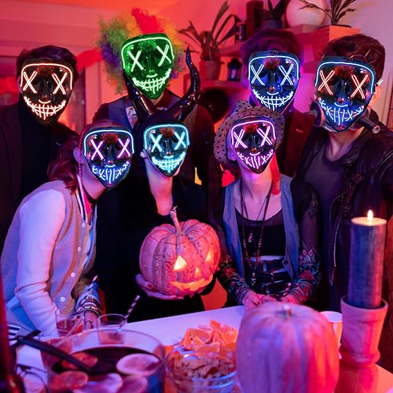 Halloween mask, glow mask cosplay