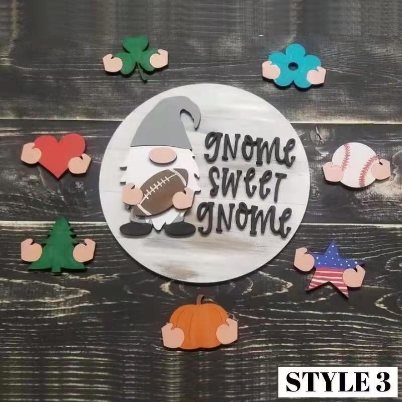 🎉 Last Day Promotion 49% OFF 🎉Interchangeable Wooden Gnome Welcome Sign🎈