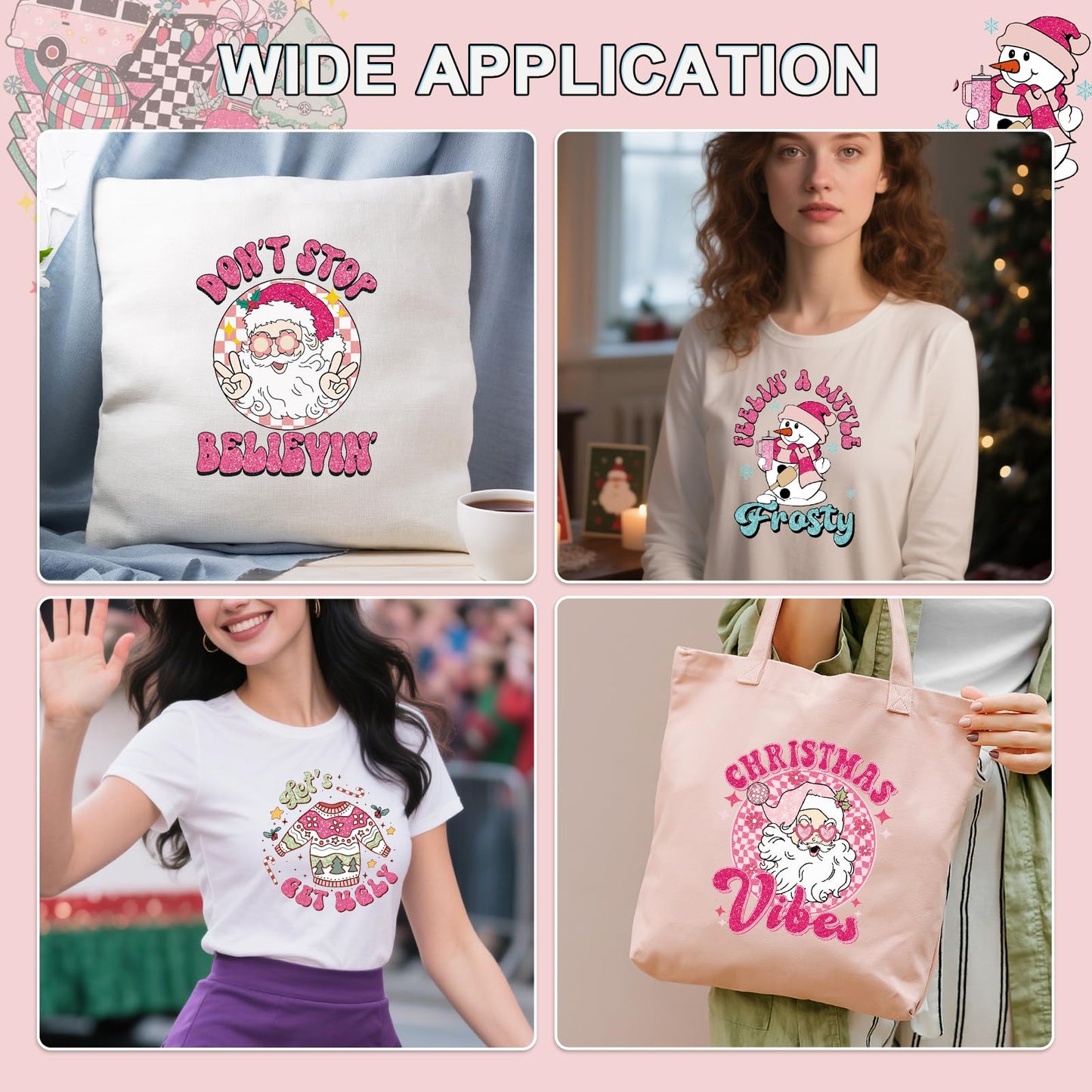 Christmas Mystery DTF Transfer Bundle – Ready-to-Press Festive Designs for T-Shirts, Totes & DIY Gifts