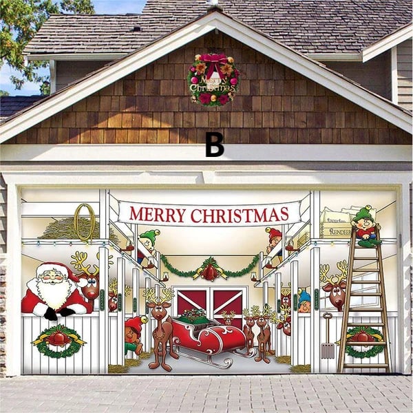 Christmas Garage Door Decoration